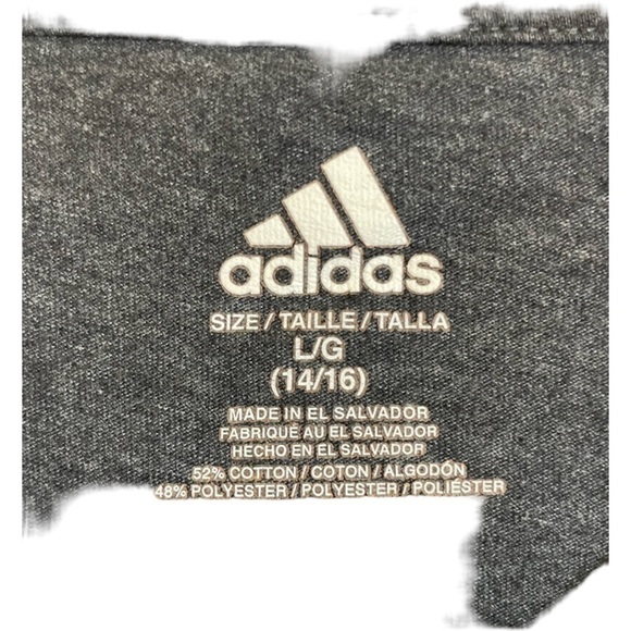 𝅺ADIDAS Branded Short Sleeve T-shirt - Large - Picture 3 of 5